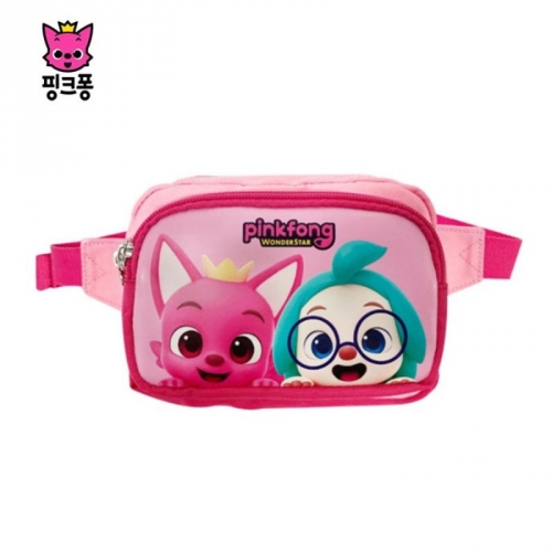 핑크퐁 원더스타 포켓 힙색 아동 가방 크로스백 핑크