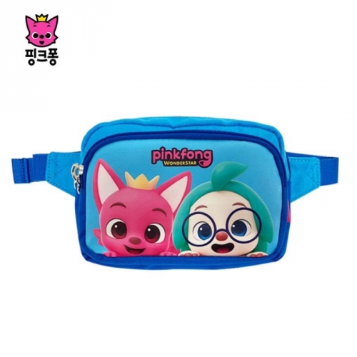 핑크퐁 원더스타 포켓 힙색 아동 가방 크로스백 블루
