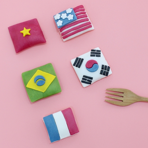 추석 국기 송편 만들기 반달떡 DIY키트 (1인) 라이스클레이 가정배포용 비대면키트