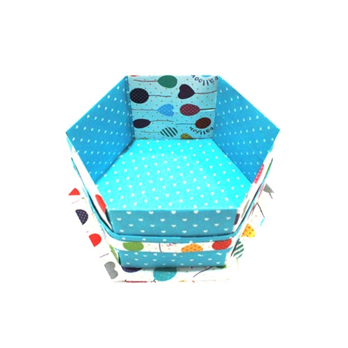 [감성쫑이] 도형접기를 이용한 육각보석함