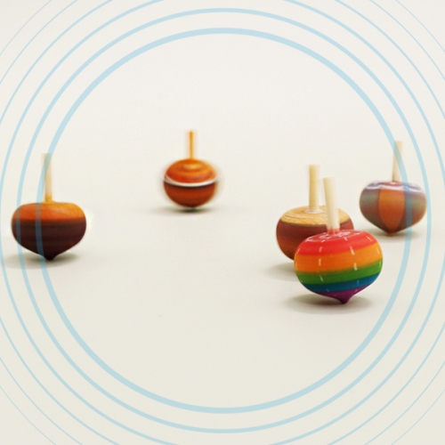 원목 도토리 팽이(5개)