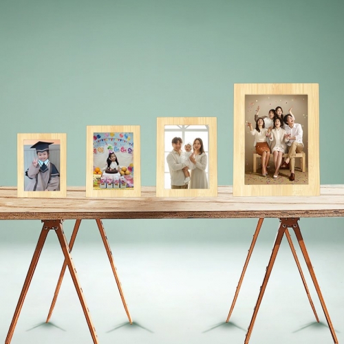 #출시 특가 임시 할인 이벤트# 1 + 3 천연 대나무 탈부착 액자 4종 1세트