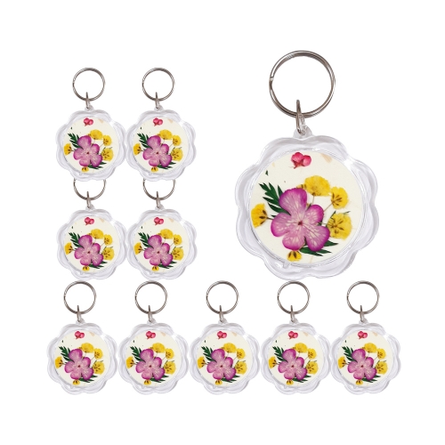 [만들기10인용]꽃누르미 아크릴키링만들기/아크릴 행운크로버/아크릴사진케이스