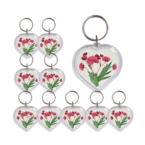 [만들기10인용]꽃누르미 아크릴키링만들기/아크릴 하트/아크릴사진케이스