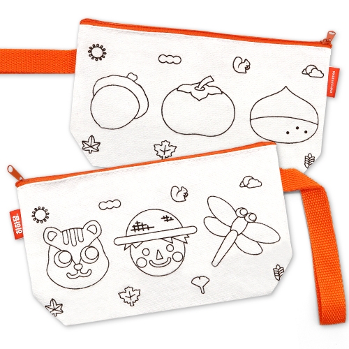 [하하당] 컬러링 파우치 - 가을