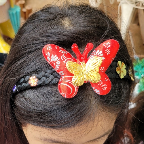 [만꾸] 여아 전통 역할놀이세트(한복,머리띠,청사초롱,팽이)