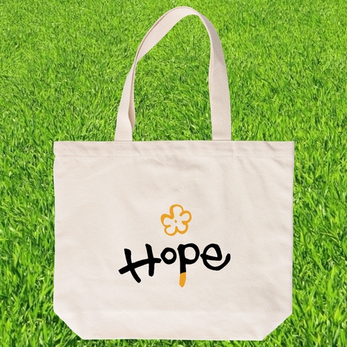 국내산 순면 베이지 에코백_ 캘리소망