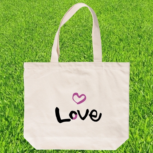 국내산 순면  베이지에코백_캘리사랑