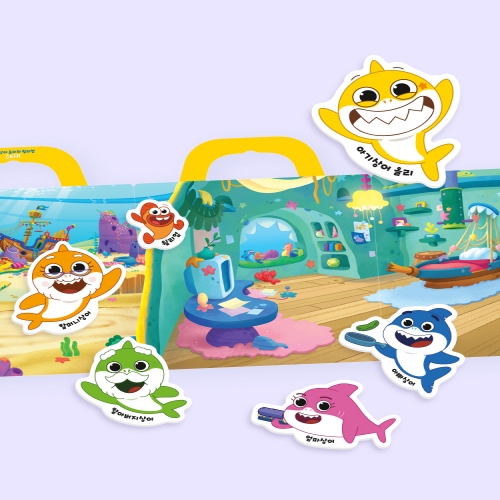 핑크퐁 가방 스티커  아기상어 올리와 윌리엄