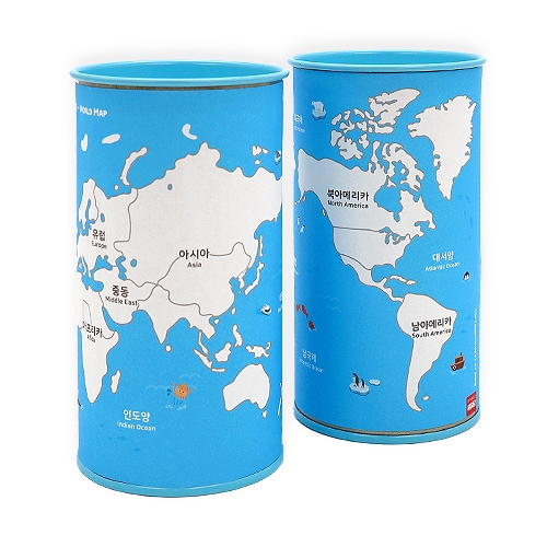 [하하당] 세계지도 저금통 만들기