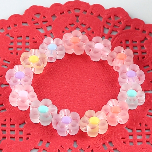 메이크문구 2300 티니비즈 파스텔 꽃(무광-소) 8번