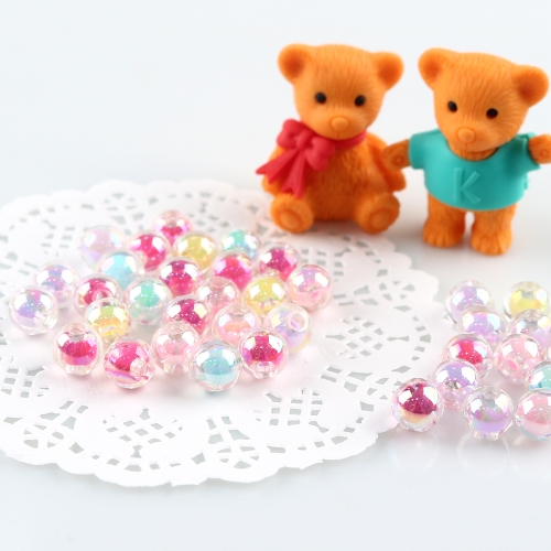 메이크문구 2300 티니비즈 파스텔 비비볼(홀로그램-소) 10번