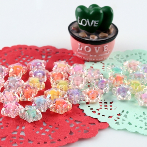 메이크문구 2300 티니비즈 파스텔 별(홀로그램-중) 14번