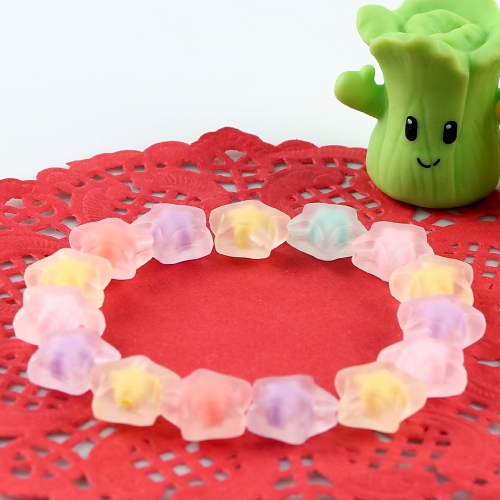 메이크문구 2300 티니비즈 파스텔 별(무광-중) 16번