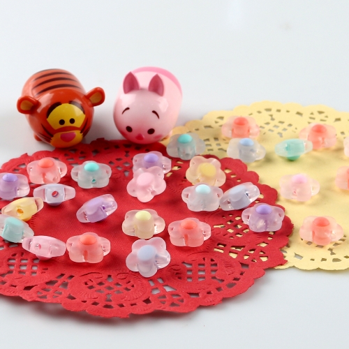 메이크문구 2300 티니비즈 파스텔 꽃(무광-중) 18번