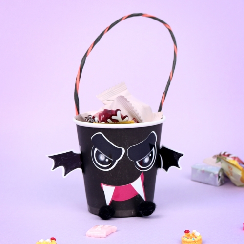 [메이크문구]M140 할로윈인형사탕바구니 박쥐