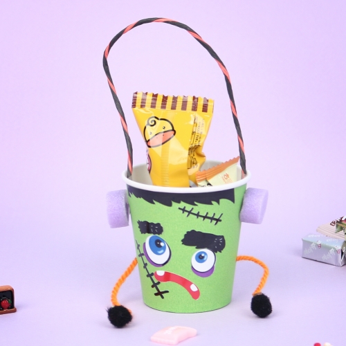 [메이크문구]M141 할로윈인형사탕바구니 프랑켄슈타인