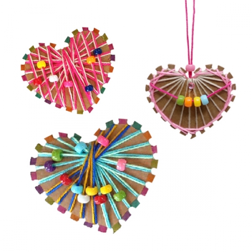 스트링아트_원 하트 오너먼트