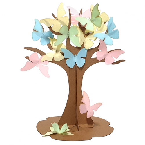 [키즈킹] 종이나무 꾸미기/한지 나비 나무