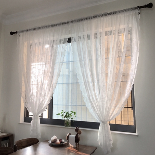 감성 공간 연출 레이스커튼 1+1 차박 인테리어 (150 x 180)