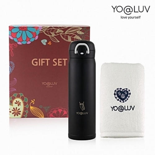 파스텔 원터치 잠금 [요아럽] 아가페 텀블러&송월타월 기프트세트