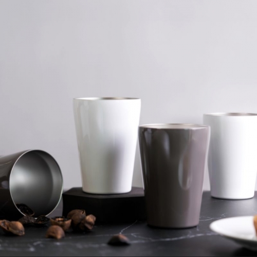 아웃도어 캠핑용 이중 진공 스텐컵 캠프 스텐 컵450ml