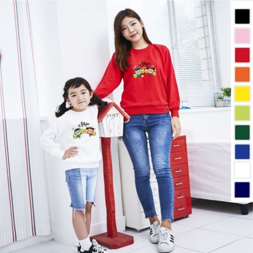 국내산 고급 특양면 맨투맨 아트 티셔츠_ 널 응원해(아동/성인)