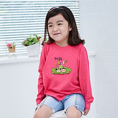 국내산 순면 아트 티셔츠 ★긴팔★_주인공은나(9색)