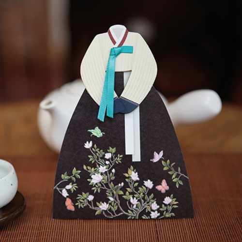 매화 자수 한복봉투 FB302-2