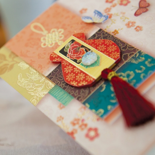 금상첨화 복주머니 감사카드 FT223-1