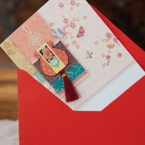 금상첨화 복주머니 감사카드 FT223-1