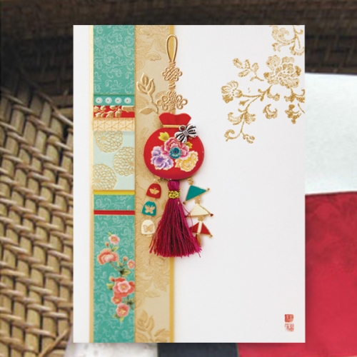 만복운흥 복주머니 감사카드 FT223-6