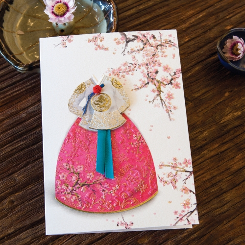 홍매화 당의 카드 FT225-3