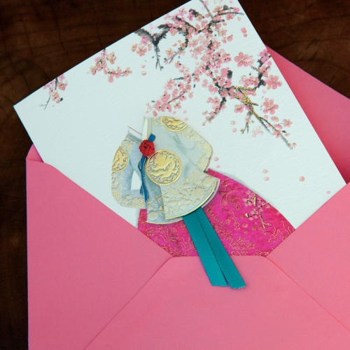 홍매화 당의 카드 FT225-3