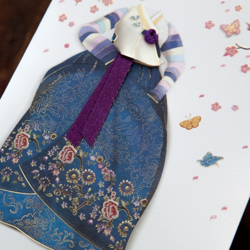 청비단 한복카드 FT225-4