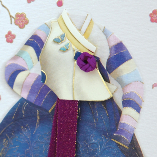 청비단 한복카드 FT225-4