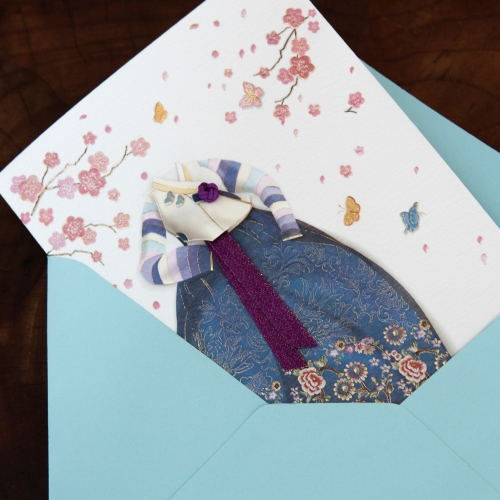 청비단 한복카드 FT225-4