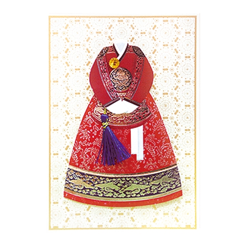 자수 한복감사카드 FT3002(6종)