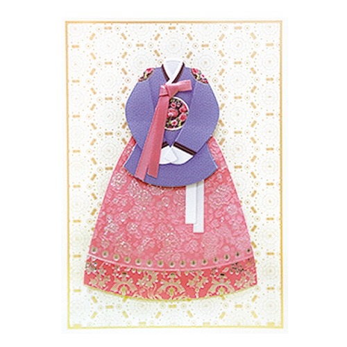 자수 한복감사카드 FT3002(6종)