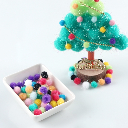 [메이크문구]1000 반짝이퐁퐁이 10mm 혼합