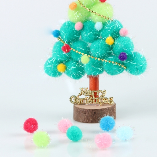 [메이크문구]1000 반짝이퐁퐁이 15mm 혼합