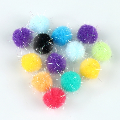 [메이크문구]1000 반짝이퐁퐁이 20mm 혼합