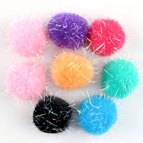 [메이크문구]1000 반짝이퐁퐁이 30mm 혼합