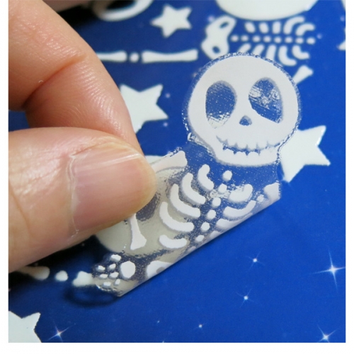 스티커몰 야광별 해골 숫자 NS-72