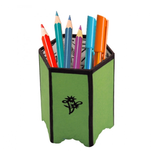 한지공예_육각필통