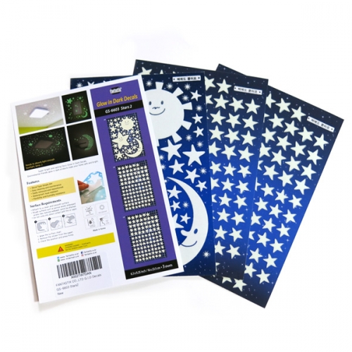 스티커몰 야광별3PCS 별이 GS-6603