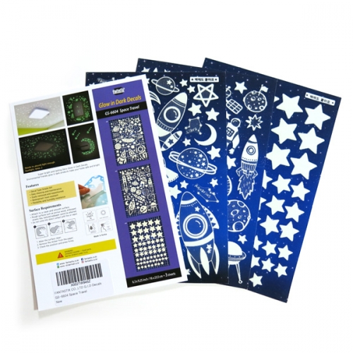 스티커몰 야광별3PCS 우주여행 GS-6604