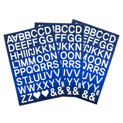 스티커몰 야광별3PCS 알파벳(고딕체) GS-6609
