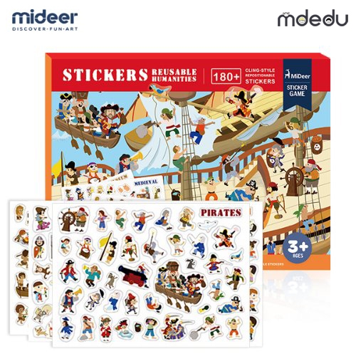 미디어 붙였다떼었다 표현학습 스티커 해적