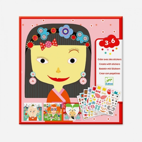 콜라주 스티커-얼굴 만들기 (DJ8934)